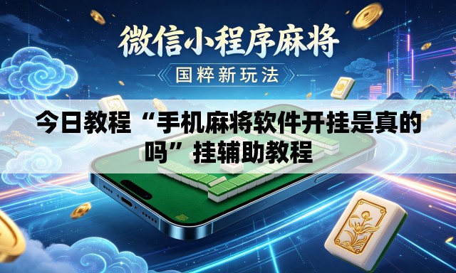 今日教程“手机麻将软件开挂是真的吗”挂辅助教程