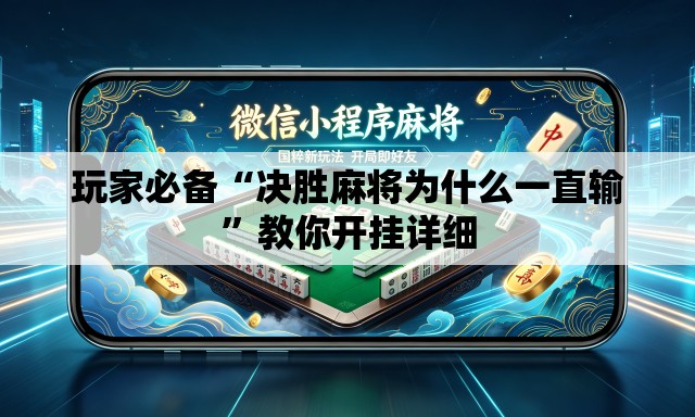 玩家必备“决胜麻将为什么一直输”教你开挂详细