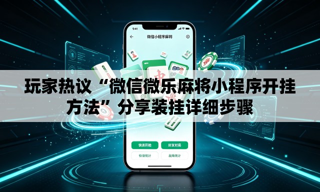 玩家热议“微信微乐麻将小程序开挂方法”分享装挂详细步骤