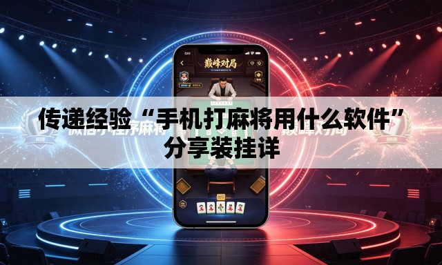传递经验“手机打麻将用什么软件”分享装挂详