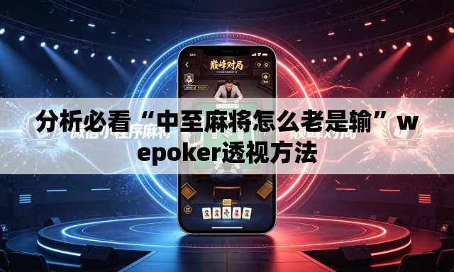 分析必看“中至麻将怎么老是输”wepoker透视方法