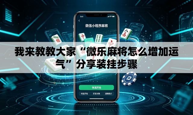 我来教教大家“微乐麻将怎么增加运气”分享装挂步骤