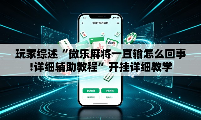 玩家综述“微乐麻将一直输怎么回事!详细辅助教程”开挂详细教学
