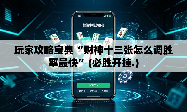 玩家攻略宝典“财神十三张怎么调胜率最快”(必胜开挂.)