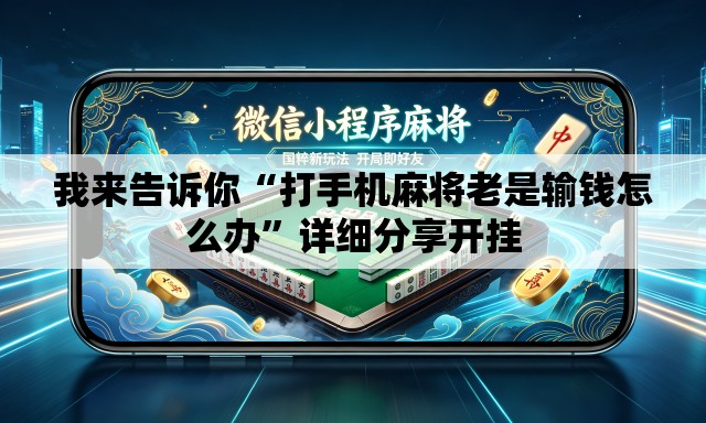 我来告诉你“打手机麻将老是输钱怎么办”详细分享开挂
