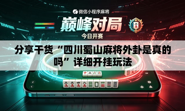 分享干货“四川蜀山麻将外卦是真的吗”详细开挂玩法