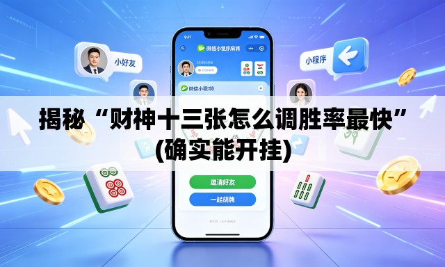 揭秘“财神十三张怎么调胜率最快”(确实能开挂)