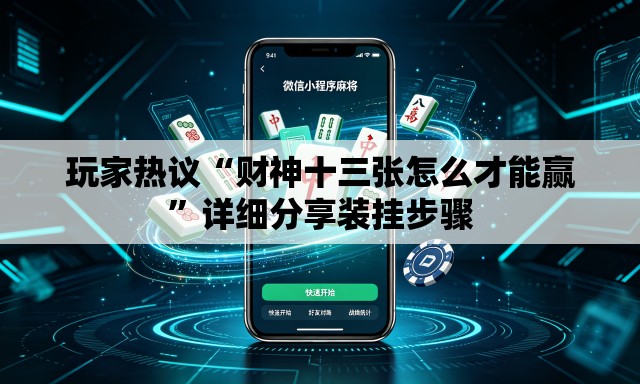 玩家热议“财神十三张怎么才能赢	”详细分享装挂步骤