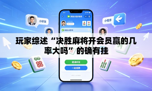 玩家综述“决胜麻将开会员赢的几率大吗”的确有挂