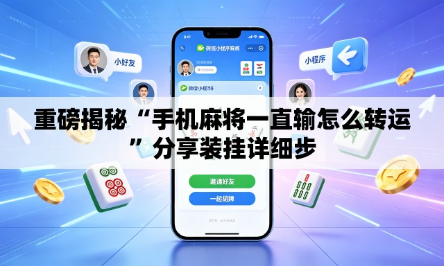重磅揭秘“手机麻将一直输怎么转运”分享装挂详细步