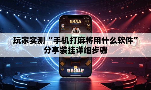 玩家实测“手机打麻将用什么软件”分享装挂详细步骤