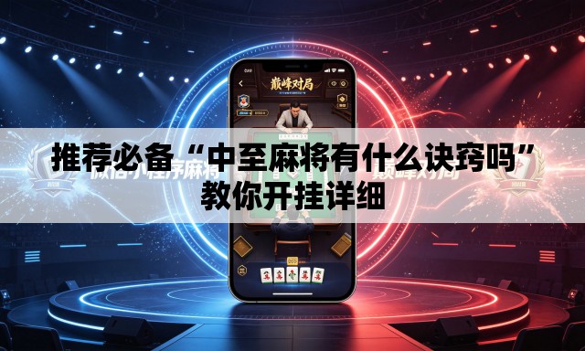推荐必备“中至麻将有什么诀窍吗	”教你开挂详细