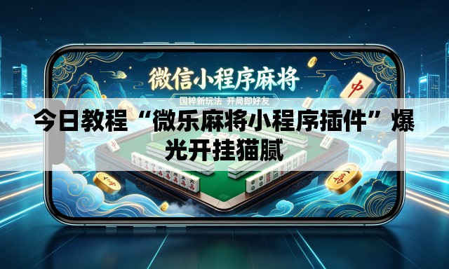 今日教程“微乐麻将小程序插件	”爆光开挂猫腻
