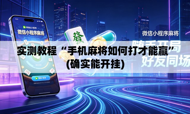 实测教程“手机麻将如何打才能赢”(确实能开挂)