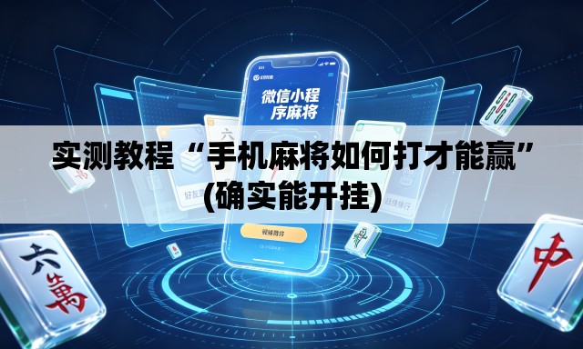 实测教程“手机麻将如何打才能赢”(确实能开挂)