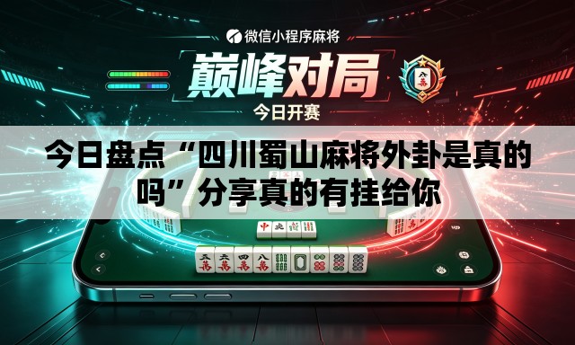 今日盘点“四川蜀山麻将外卦是真的吗”分享真的有挂给你