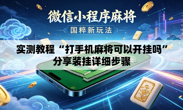 实测教程“打手机麻将可以开挂吗”分享装挂详细步骤