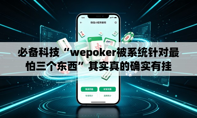 必备科技“wepoker被系统针对最怕三个东西”其实真的确实有挂
