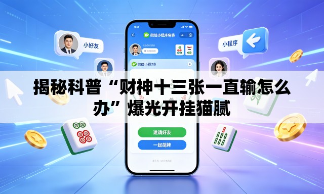 揭秘科普“财神十三张一直输怎么办	”爆光开挂猫腻
