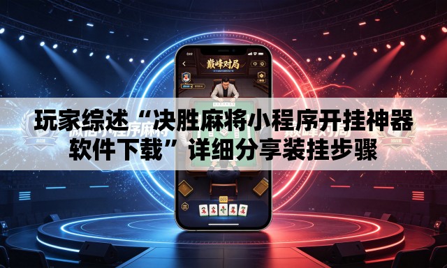 玩家综述“决胜麻将小程序开挂神器软件下载”详细分享装挂步骤