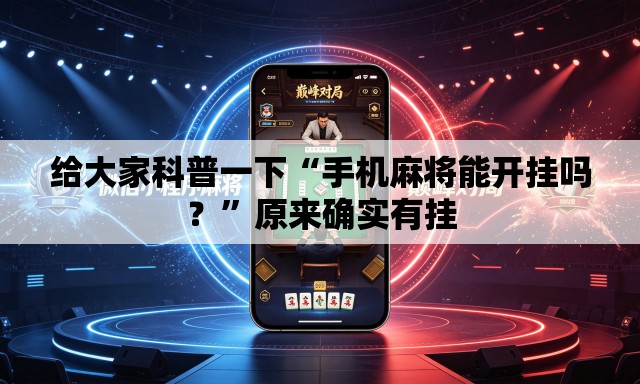 给大家科普一下“手机麻将能开挂吗？”原来确实有挂