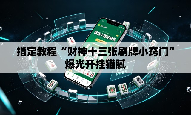 指定教程“财神十三张刷牌小窍门”爆光开挂猫腻