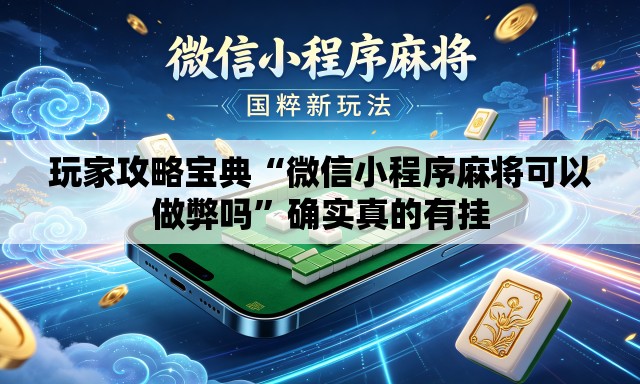 玩家攻略宝典“微信小程序麻将可以做弊吗”确实真的有挂