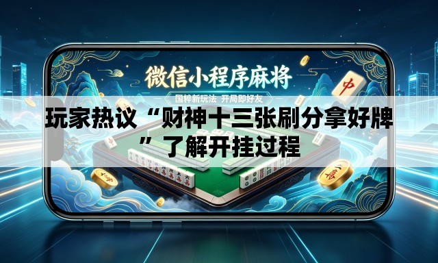 玩家热议“财神十三张刷分拿好牌	”了解开挂过程