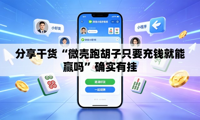 分享干货“微壳跑胡子只要充钱就能赢吗”确实有挂