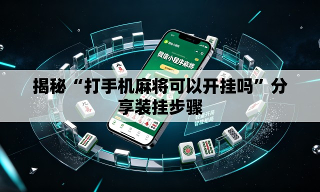 揭秘“打手机麻将可以开挂吗	”分享装挂步骤