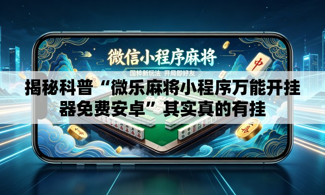 揭秘科普“微乐麻将小程序万能开挂器免费安卓”其实真的有挂