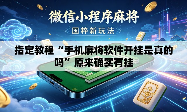 指定教程“手机麻将软件开挂是真的吗”原来确实有挂