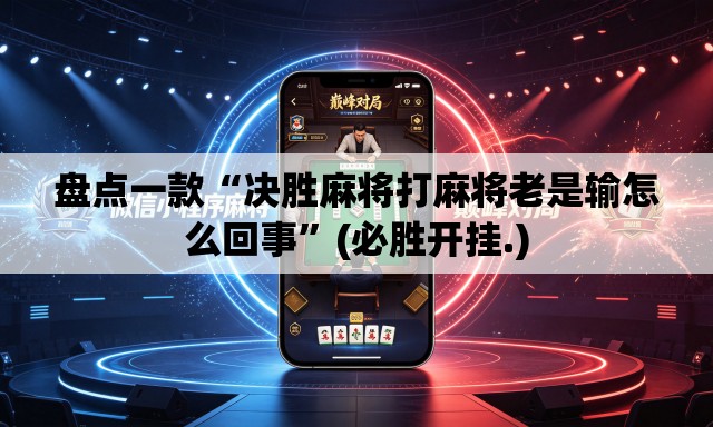 盘点一款“决胜麻将打麻将老是输怎么回事”(必胜开挂.)