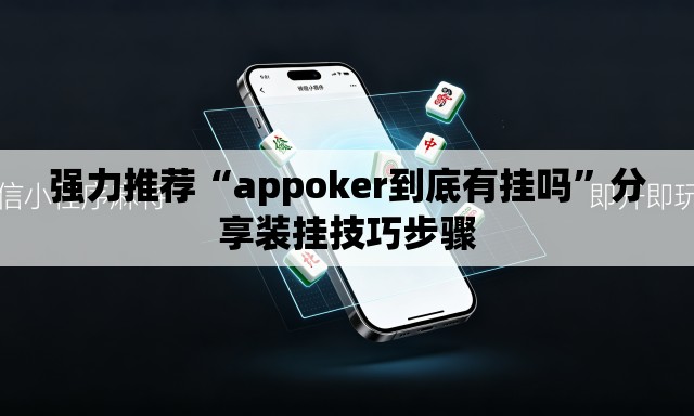 强力推荐“appoker到底有挂吗”分享装挂技巧步骤
