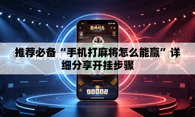 推荐必备“手机打麻将怎么能赢”详细分享开挂步骤