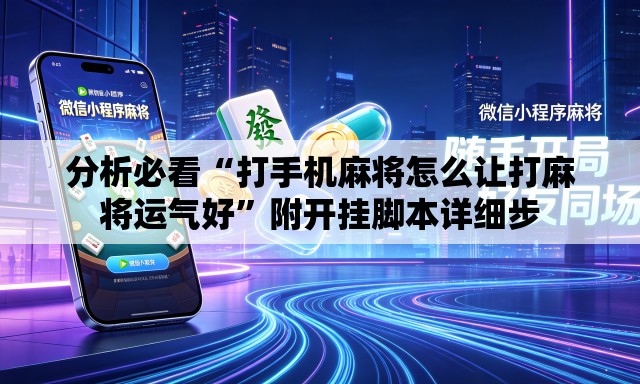 分析必看“打手机麻将怎么让打麻将运气好”附开挂脚本详细步