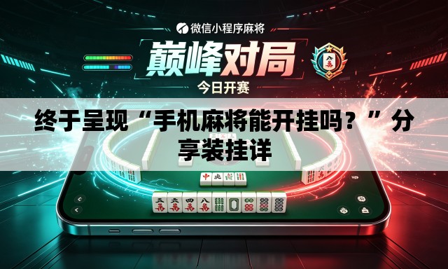 终于呈现“手机麻将能开挂吗？	”分享装挂详