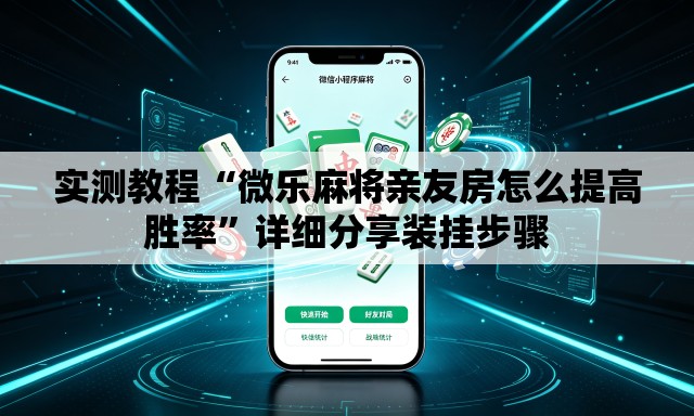 实测教程“微乐麻将亲友房怎么提高胜率”详细分享装挂步骤