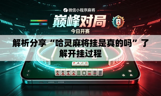 解析分享“哈灵麻将挂是真的吗”了解开挂过程