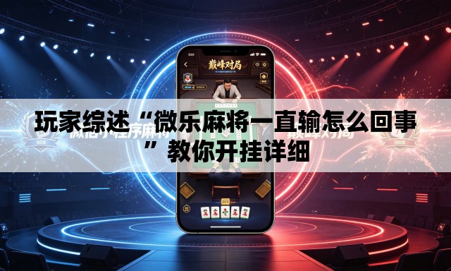 玩家综述“微乐麻将一直输怎么回事”教你开挂详细