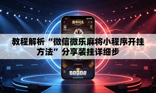 教程解析“微信微乐麻将小程序开挂方法	”分享装挂详细步