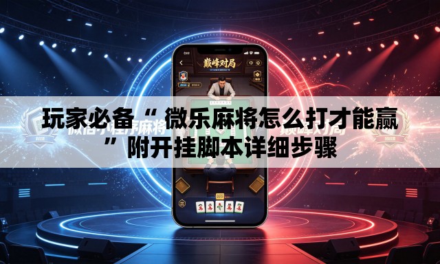 玩家必备“ 微乐麻将怎么打才能赢”附开挂脚本详细步骤