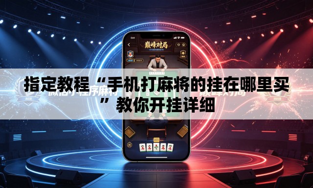 指定教程“手机打麻将的挂在哪里买”教你开挂详细