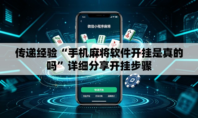 传递经验“手机麻将软件开挂是真的吗	”详细分享开挂步骤
