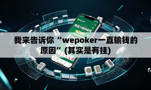 我来告诉你“wepoker一直输钱的原因”(其实是有挂)