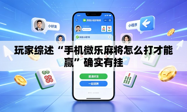 玩家综述“手机微乐麻将怎么打才能赢”确实有挂