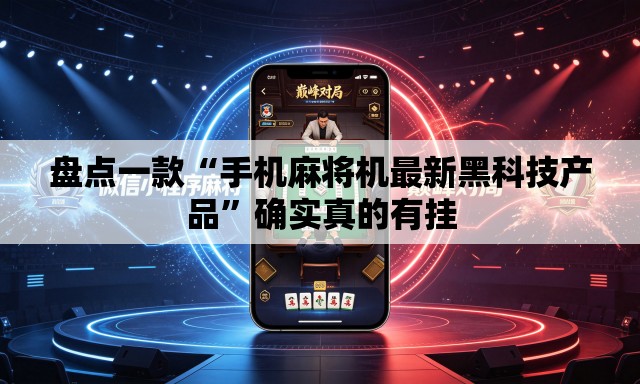 盘点一款“手机麻将机最新黑科技产品”确实真的有挂