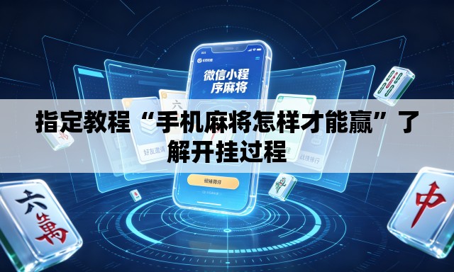 指定教程“手机麻将怎样才能赢”了解开挂过程