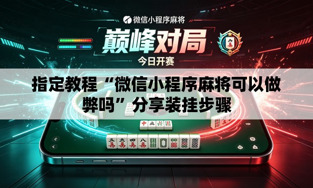 指定教程“微信小程序麻将可以做弊吗”分享装挂步骤