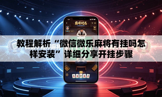 教程解析“微信微乐麻将有挂吗怎样安装	”详细分享开挂步骤
